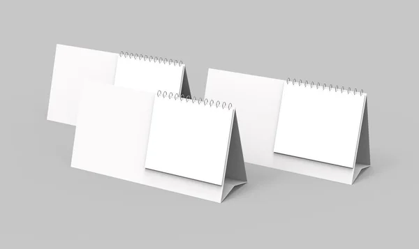 Lege Bureaukalender Render Kalender Mockup Met Lege Ruimte Voor Design — Stockfoto
