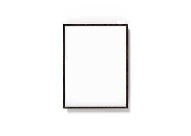 Siyah çerçeve, dekoratif kullanımlar için boş alan ile 3d render ince çerçeve