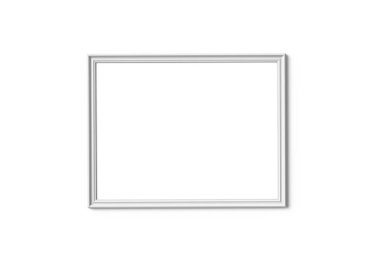 Beyaz çerçeve, Dekoratif kullanımlar için boş alan ile 3d render ince çerçeve