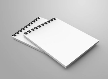 3d render spiral defter