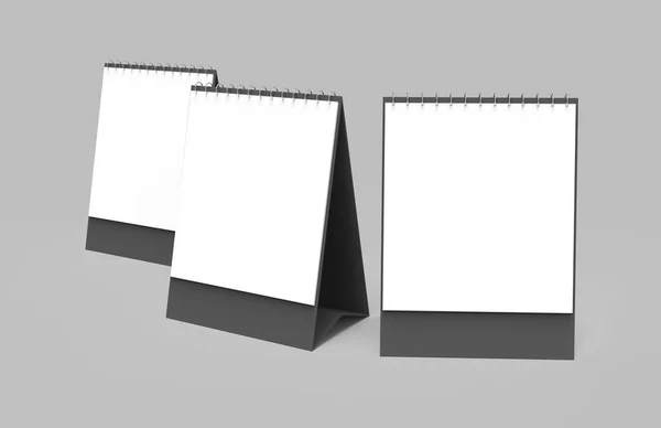 Blank Desk Calendar Render Calendar Mockup Empty Space Design Uses — Stock Photo, Image