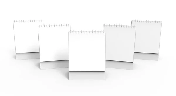 Blank Desk Calendar Render Calendar Mockup Empty Space Design Uses — Stock Photo, Image