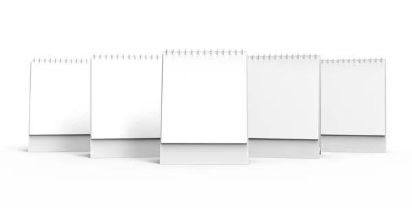 Blank Desk Calendar Render Calendar Mockup Empty Space Design Uses — Stock Photo, Image