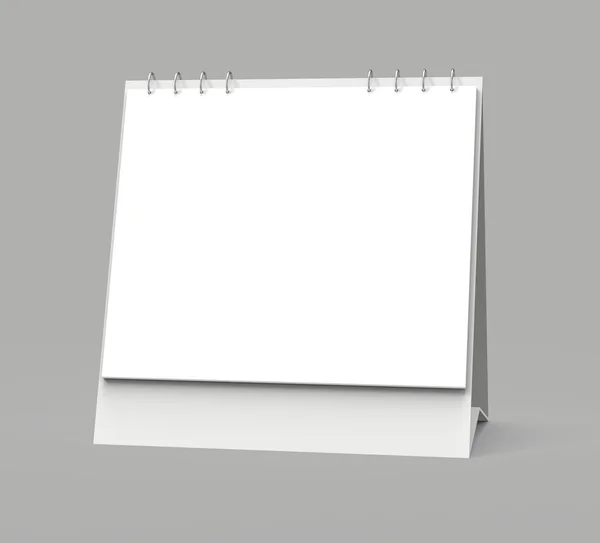 Leere Schreibtischkalender Renderkalender Attrappe Mit Leerem Raum Für Designzwecke Quadratisches — Stockfoto