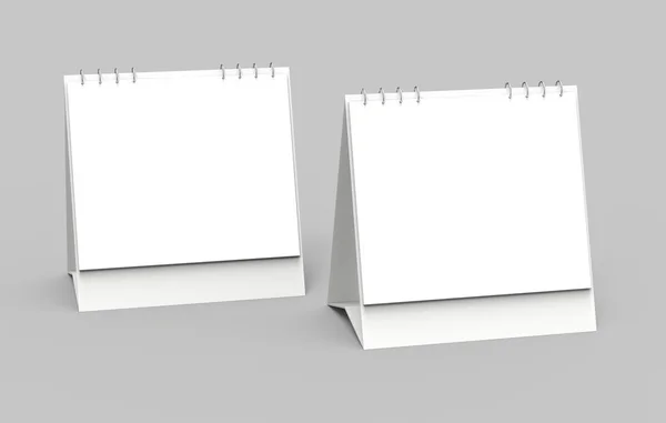 Blank Desk Calendar Render Calendar Mockup Empty Space Design Uses — Stock Photo, Image