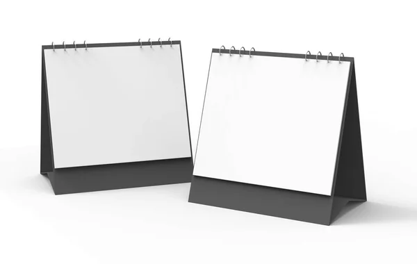 Blank Desk Calendar Render Calendar Mockup Empty Space Design Uses — Stock Photo, Image