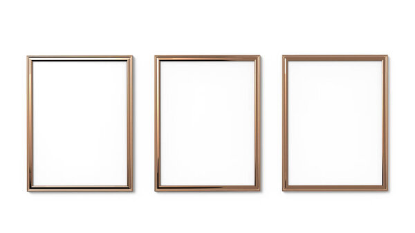 Golden picture frames