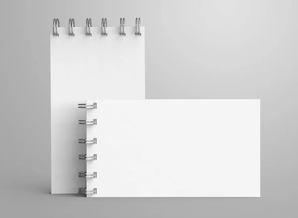 Cuaderno espiral en 3D render — Foto de Stock