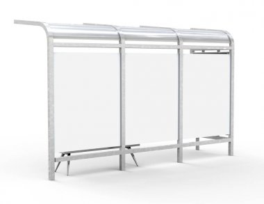 3D render otobüs sığınak