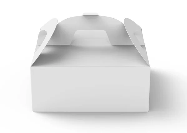 White box with handle — Stock Photo, Image