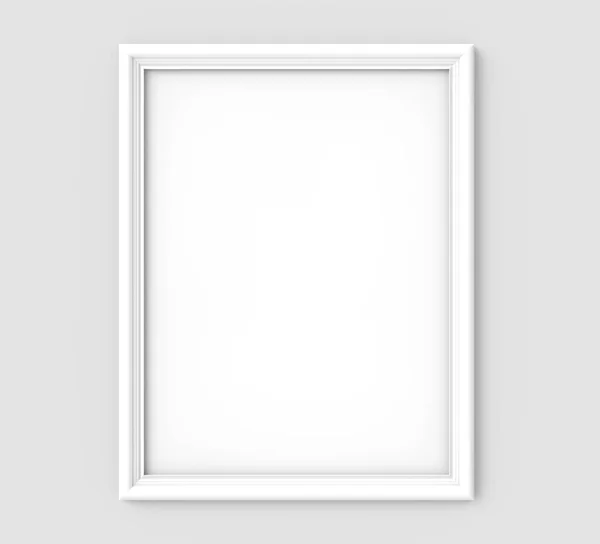 White Picture Frame, isolated blank frame with copy space for design uses in 3d rendering