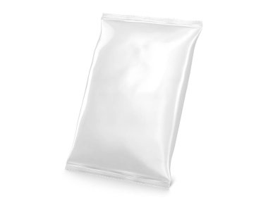 Boş çip paket tasarımı 3d illüstrasyon izole beyaz arka plan üzerinde