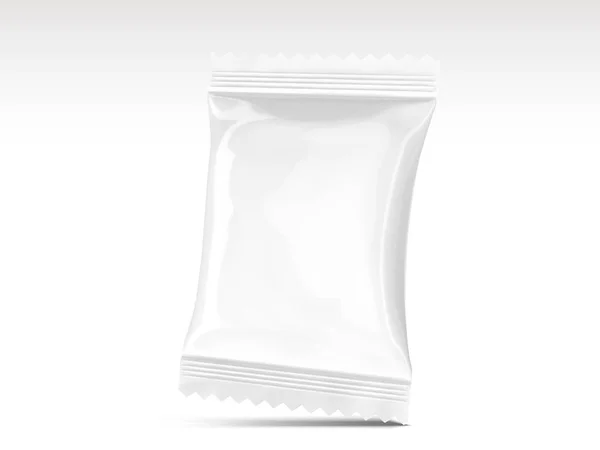 Blank snack package design — Stock Vector