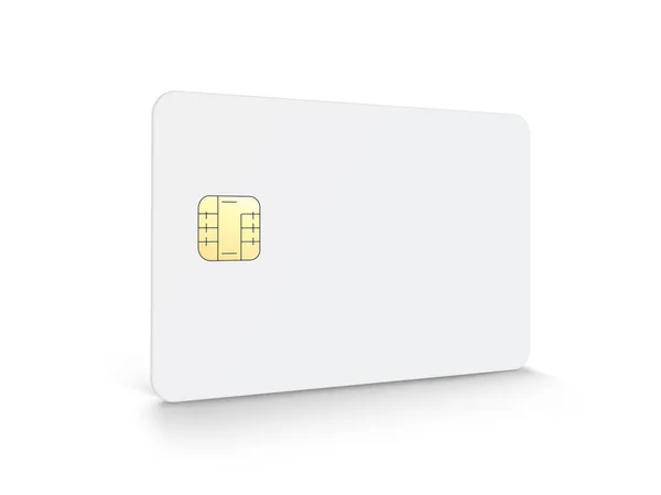 Cartão Chip Branco Com Espaço Cópia Ilustração — Vetor de Stock