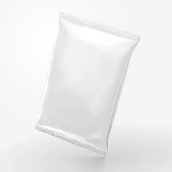 Diseño Paquete Chip Blanco Ilustración Aislado Sobre Fondo Blanco — Vector de stock