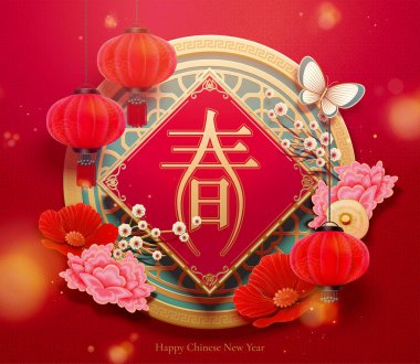 Zarif yeni yıl çiçekleri