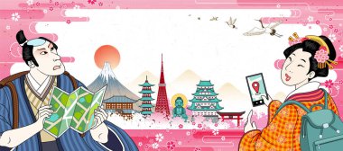 Japonya 'nın en ünlü geyşa ve samuraylarının Japonya' nın simgelerini ziyaret etmeye hazır olduğu bir seyahat.