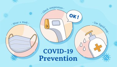 COVID-19 önleme için ipuçları, maske tak, ısıyı kontrol et ve sık sık ellerini yıka