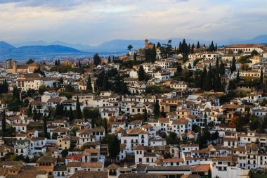 Granada, İspanya'nın görünümü. Albaizin, Granada tarihsel bölge