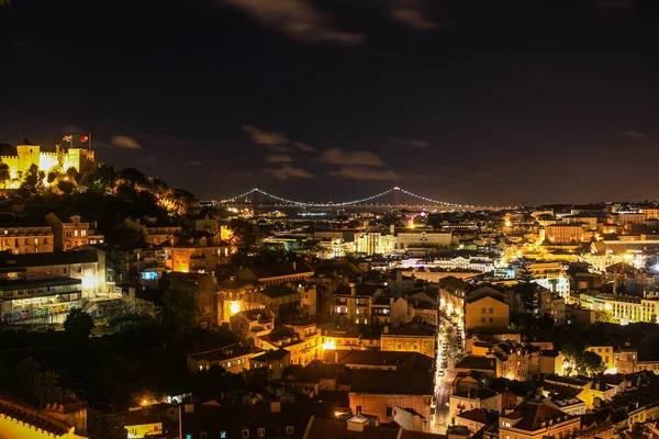 Piękny Gród Portugalskiej Lizbonie — Zdjęcie stockowe