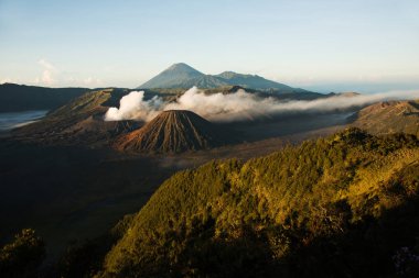 Bromo, Endonezya, Java Adası aktif bir yanardağ