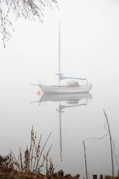 Lago Fogy Permaneciendo Parque Veleros Aguas Tranquilas — Foto de Stock