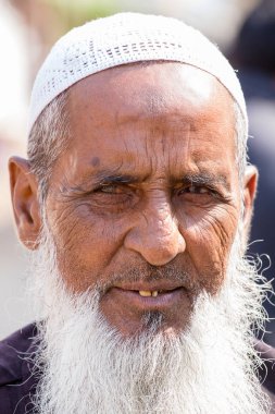 Portre Hintli Pushkar. Hindistan