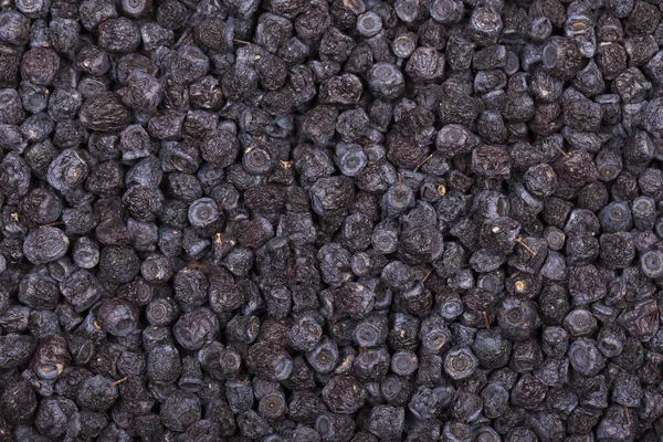 Mirtilos secos em prato, close-up — Fotografia de Stock