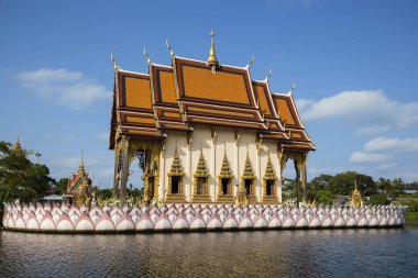 Budist tapınağı Adası koh Samui, Tayland.