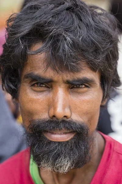 Portrait homme dans la rue Katmandou, Népal — Photo