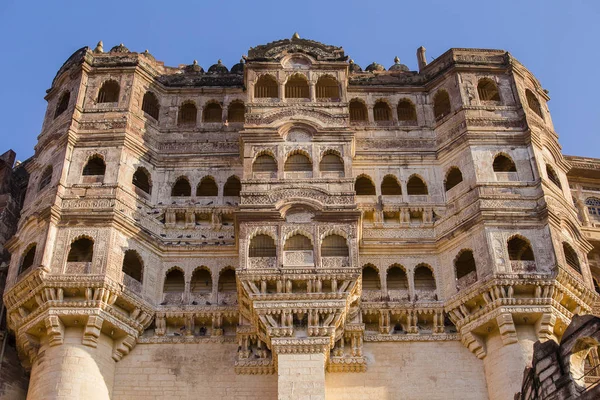 Détails du fort de Jodhpur au Rajasthan, Inde . — Photo