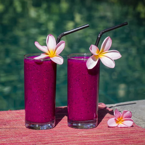 Batido de frutas de dragão, close-up — Fotografia de Stock