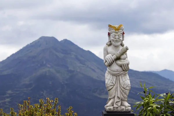 Bali dili heykel ve peyzaj Batur yanardağ Bali Adası, Endonezya — Stok fotoğraf