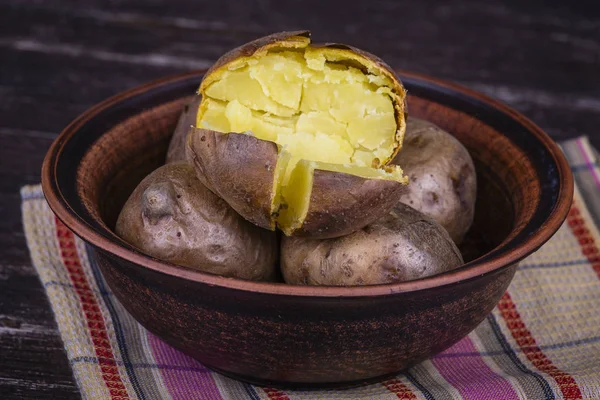 Ukrainian national dish is baked potatoes. — Stock Photo, Image