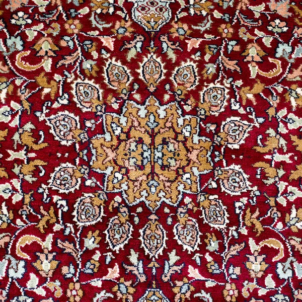 Karpet Asia Detail dijual di toko di Thamel Kabupaten Kathmandu, Nepal . — Stok Foto