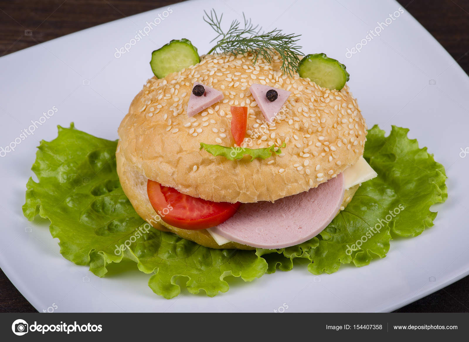 Imágenes Comida Graciosas Comida Para Niños Hamburguesa - 