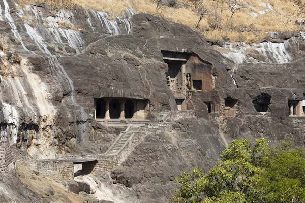 Ajanta jeskyně poblíž Aurangabad, stát Maharashtra v Indii — Stock fotografie
