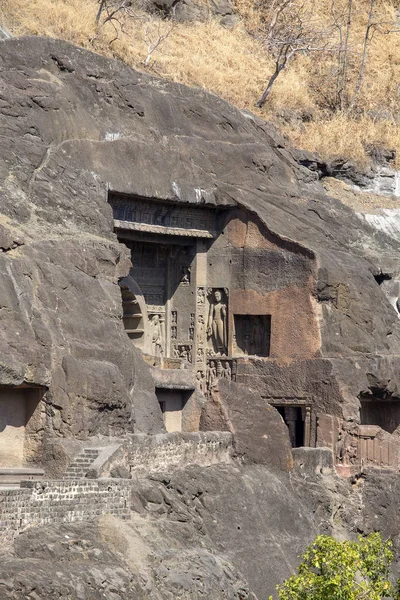 Ajanta jeskyně poblíž Aurangabad, stát Maharashtra v Indii — Stock fotografie