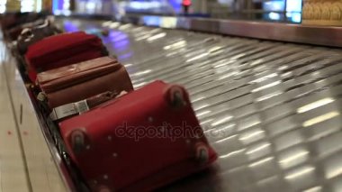 Bangkok, Tayland: Bagaj Konveyör bant Suvarnabhumi Havaalanı yolcu Bagaj Taşıma.