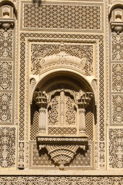 Duvar Sarayı Jaisalmer kale, Hindistan Hint süsleme.