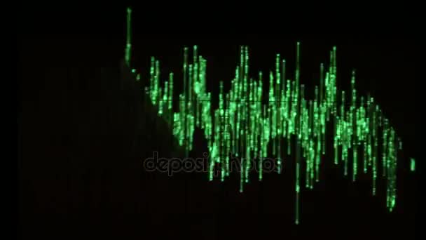 Audio Signal Oscilloscope Screen Communication Electronics Close — Stock Video