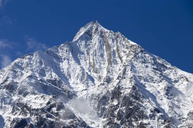 Güzel manzara Annapurna bölge, Nepal Himalayalar,.