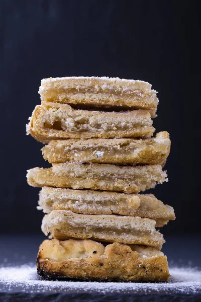 Torta di mele biologica fatta in casa Dessert pronto da mangiare — Foto Stock