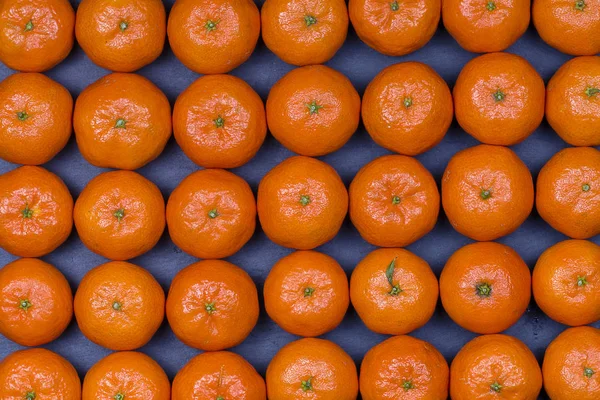 Frische Orange, Mandarinenfrüchte, Mandarinenmuster Hintergrund, Nahaufnahme — Stockfoto