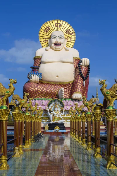 Estátua de Buda Sorrindo, Koh Samui, Tailândia — Fotografia de Stock