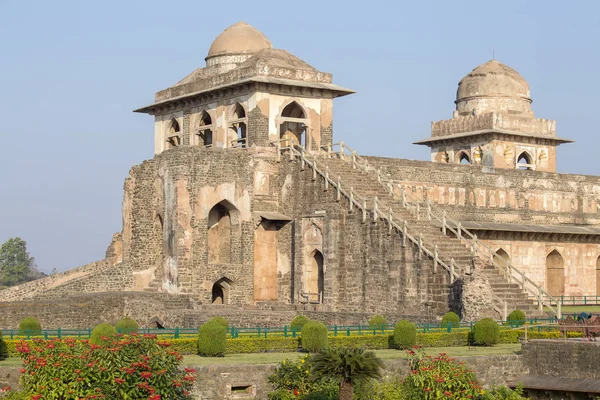 Jahaz Mahal, Palais des Navires au lever du soleil. Mandu, Madhya Pradesh. Inde — Photo