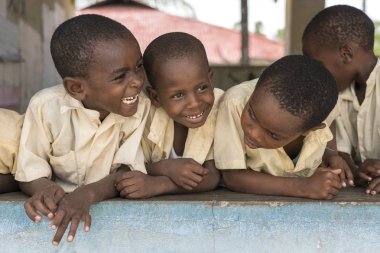 Dersten sonra Afrikalı çocuklar, Zanzibar, Tanzanya, Afrika