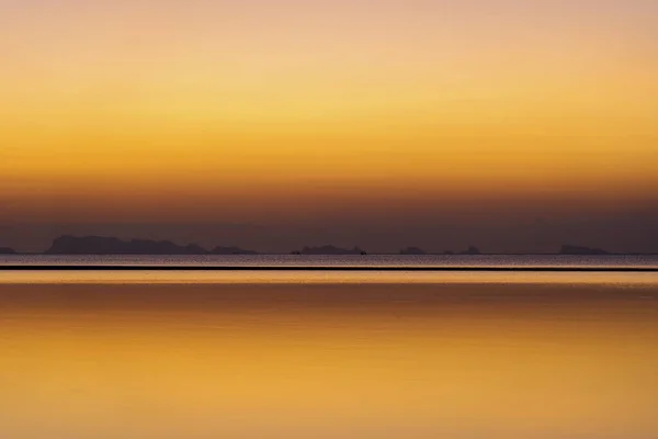 Beautiful Sunset Sea Water Island Koh Phangan Thailand Travel Nature — Stock Photo, Image