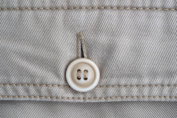 Trouser Pocket Button Close Backside View Buttoned Pocketon Pants — Stock Photo, Image