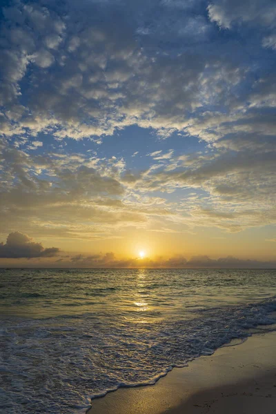 Magnifique Lever Soleil Sur Océan Indien Sur Île Zanzibar Tanzanie — Photo